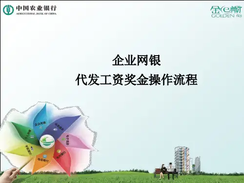 网银代发工资流程