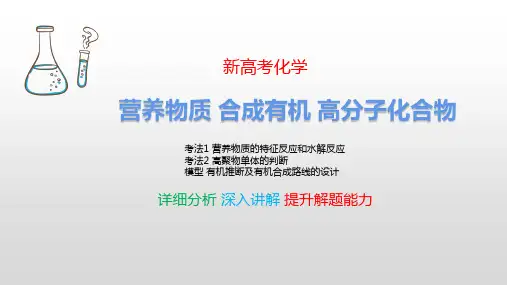 营养物质 合成有机 高分子化合物 新高考化学 考点详细分析 深入讲解 提升解题能力 化学高考最新版