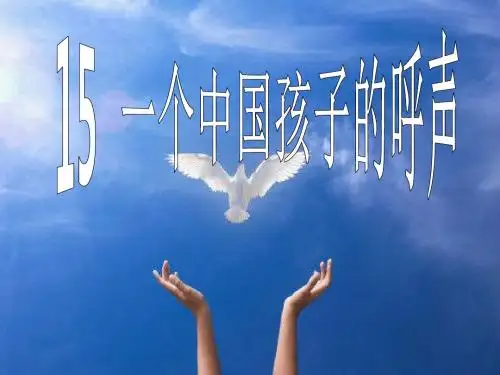 15.一个中国孩子的呼声
