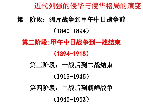 19世纪末20世纪初：国内各阶级如何应对危机