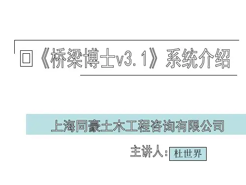 桥梁博士简介