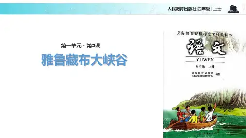 (赛课课件)人教版四年级上册语文《 雅鲁藏布大峡谷》(共12张PPT)