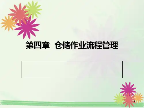 第4章仓储作业流程管理