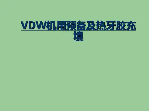 VDW机用预备及热牙胶充填