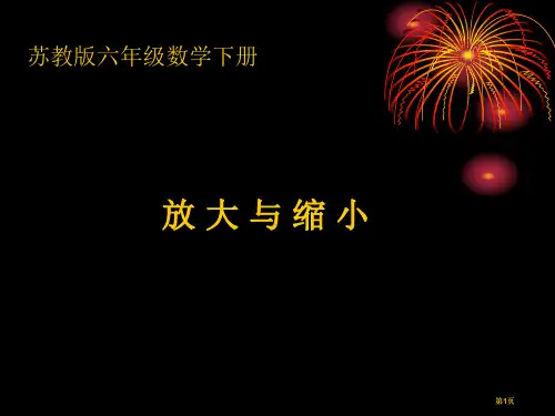苏教版六年级下册放大与缩小课件市公开课金奖市赛课一等奖课件