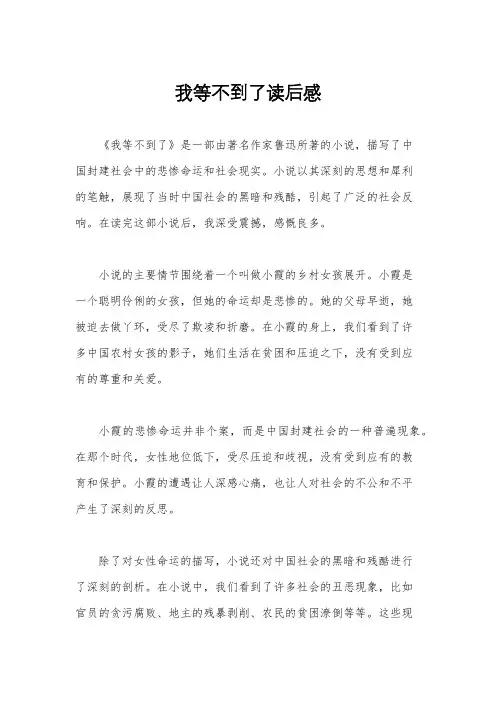 我等不到了读后感