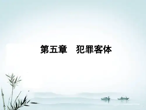 第5章  犯罪客体