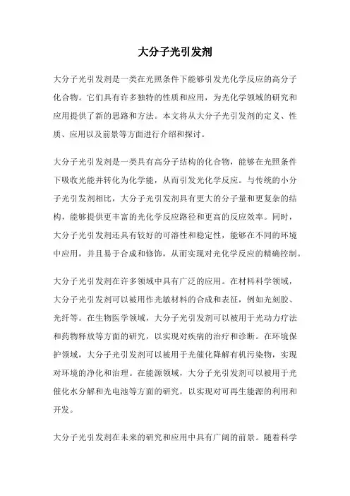 大分子光引发剂