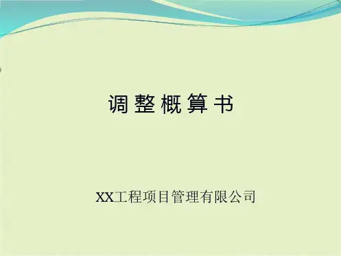 调整概算(共45张PPT)