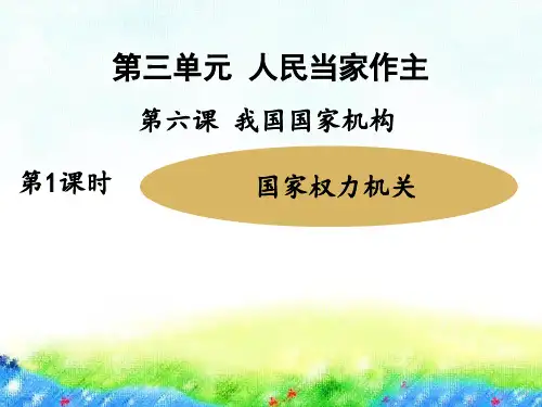 6.1国家权力机关课件(张ppt)