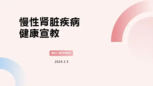 慢性肾脏疾病健康宣教