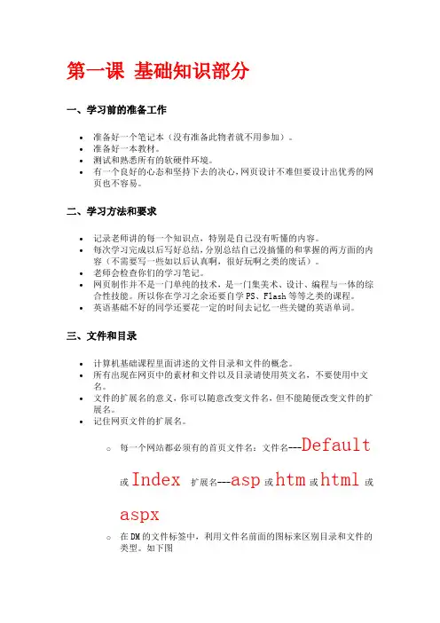 Dreamweaver学习教程 看完基本掌握