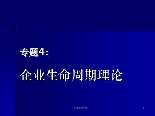 企业生命周期PPT课件
