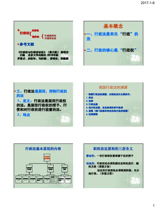 行政法与行政诉讼法 2016