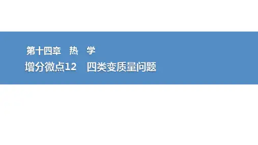2025高考物理总复习四类变质量问题