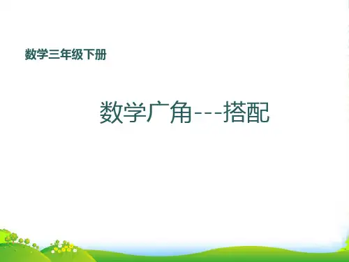人教版三年级下册数学课件数学广角搭配 (44)(共16张PPT)