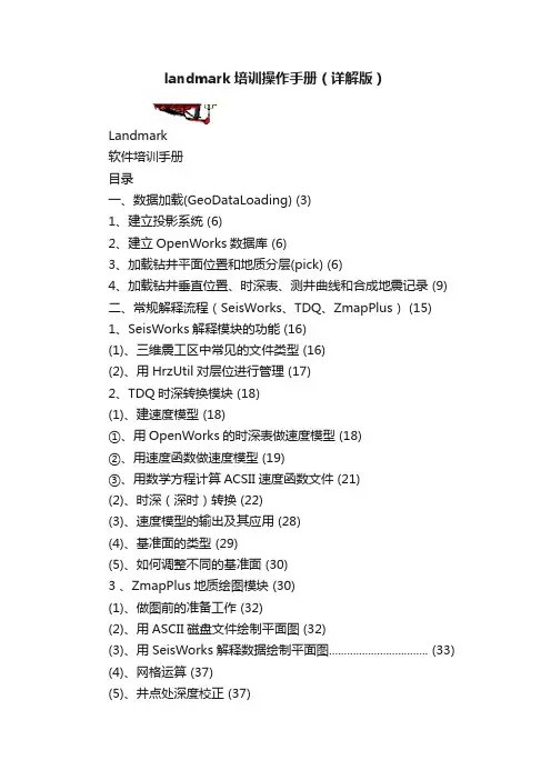 landmark培训操作手册（详解版）