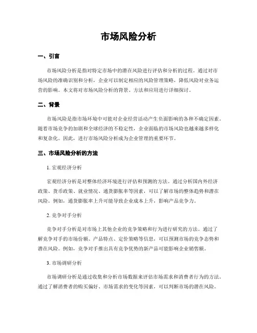 市场风险分析