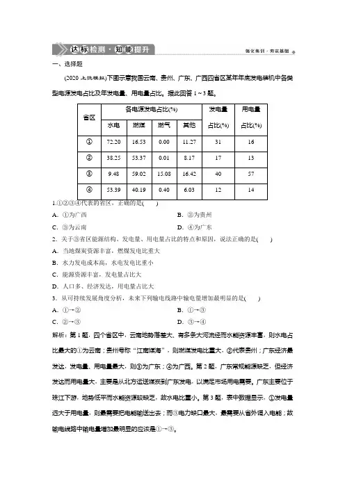 2021版高考地理 一轮复习 检测 ：第27讲 德国鲁尔区的探索  