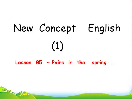 新概念英语NCE_Lesson85-86(共16页)课件