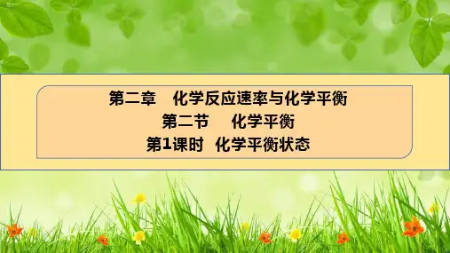 2.2.1化学平衡状态课件高二上学期化学人教版选择性必修1