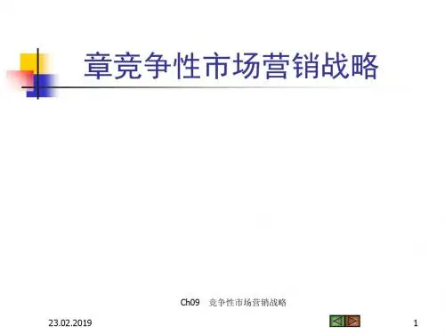 竞争性市场营销战略(PPT 52张)