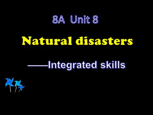 牛津译林版8A英语八年级上册Unit 8 Integrated Skills公开课课件