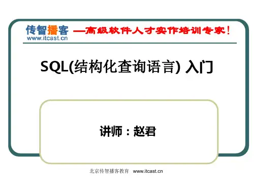 SQL(结构化查询语言)入门
