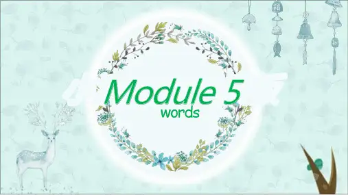 Module 5 The great sports personality 单词课件完美版 外研版英语高二上册必修五同步课件完美版