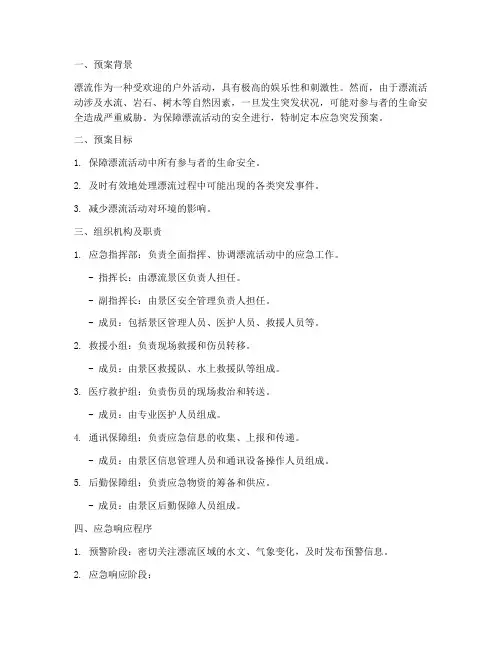 漂流应急突发预案