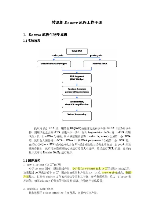 转录组Denovo手册(无答案)
