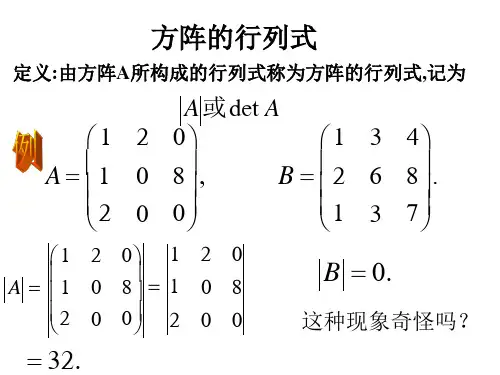 方阵的行列式