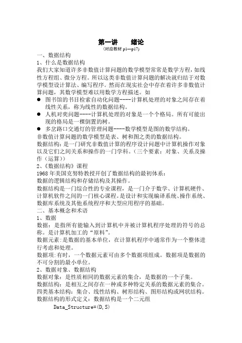 数据结构考研辅导(潭浩强 C语言版)