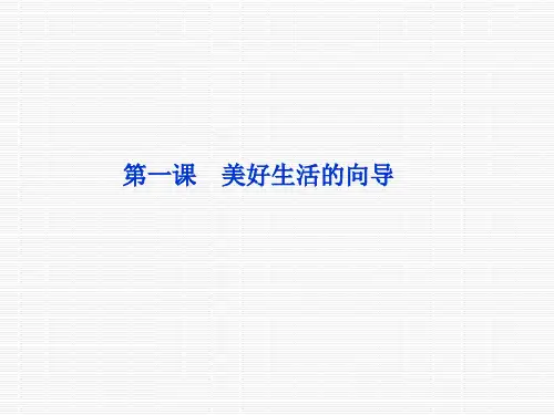 高中政治必修四一轮复习美好生活的向导