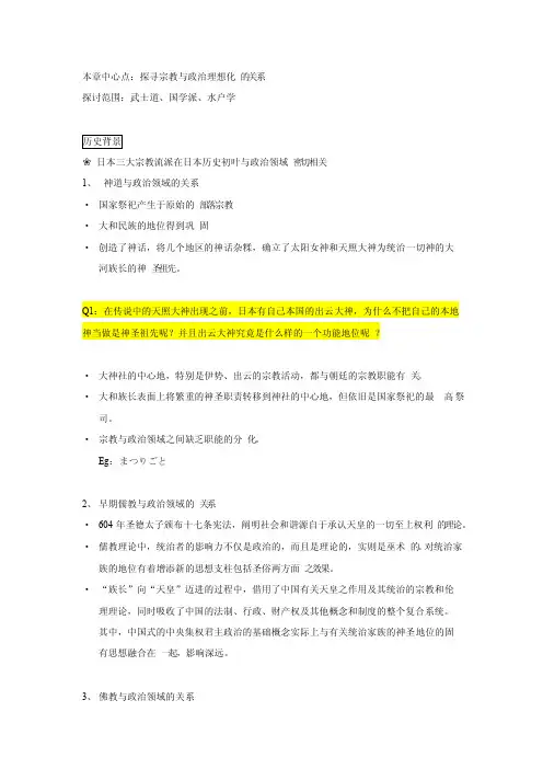 日本宗教与政治
