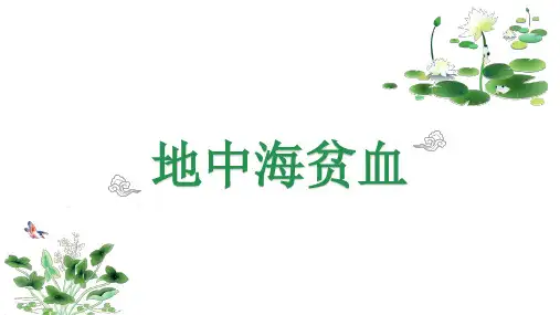 地中海贫血筛查及基因示意图精选幻灯片