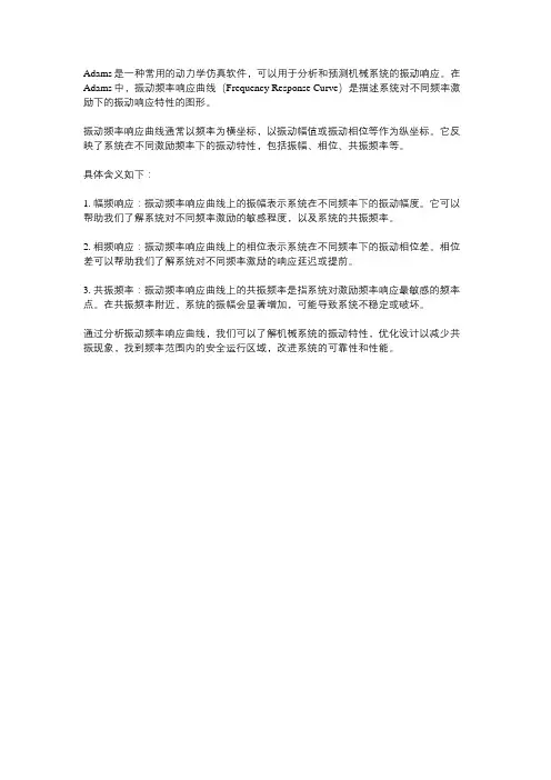 adams振动频率响应曲线含义