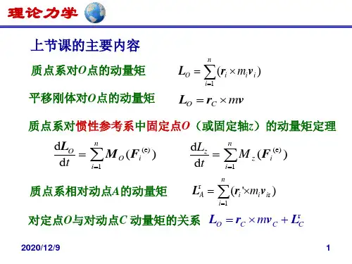理论力学：动量矩定理
