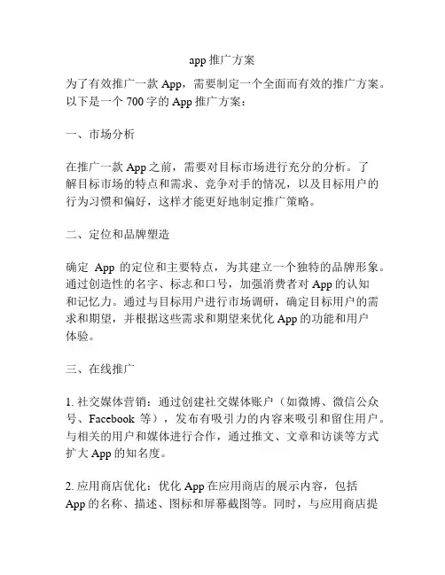 app推广方案