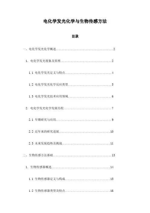 电化学发光化学与生物传感方法