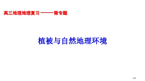 植被与自然地理环境的关系省公开课金奖全国赛课一等奖微课获奖PPT课件