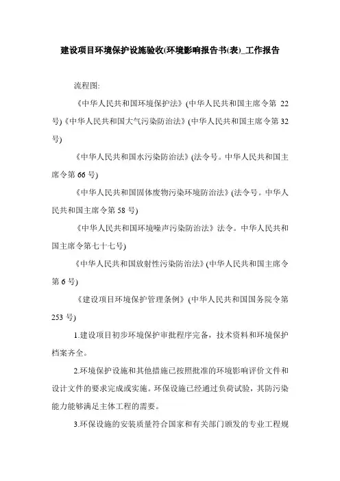 建设项目环境保护设施验收(环境影响报告书(表)_工作报告.doc