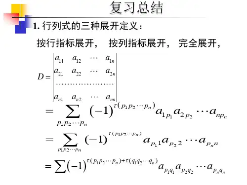 线性代数期末复习课件(超全)