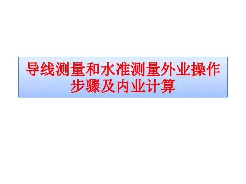 导线测量和水准测量