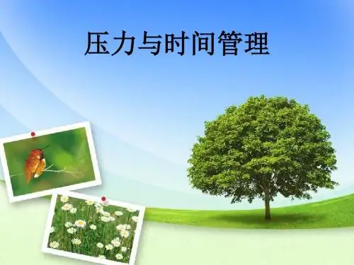 压力与时间管理培训教材(PPT 37张)