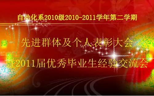 表彰大会(有例子)ppt课件