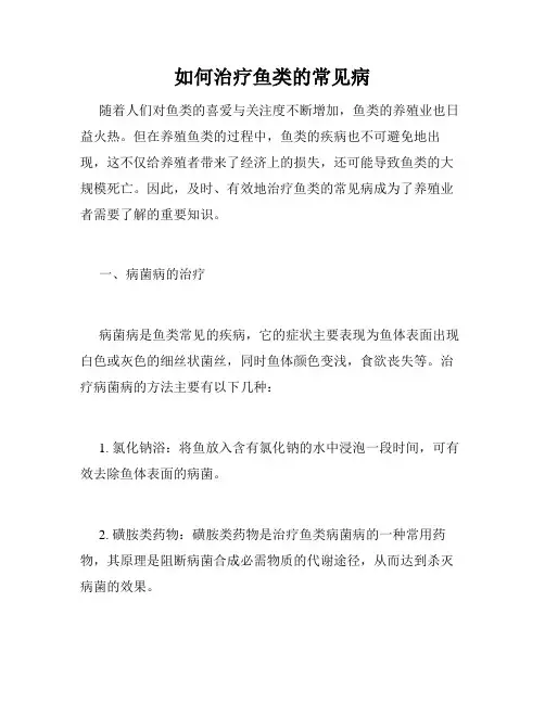 如何治疗鱼类的常见病