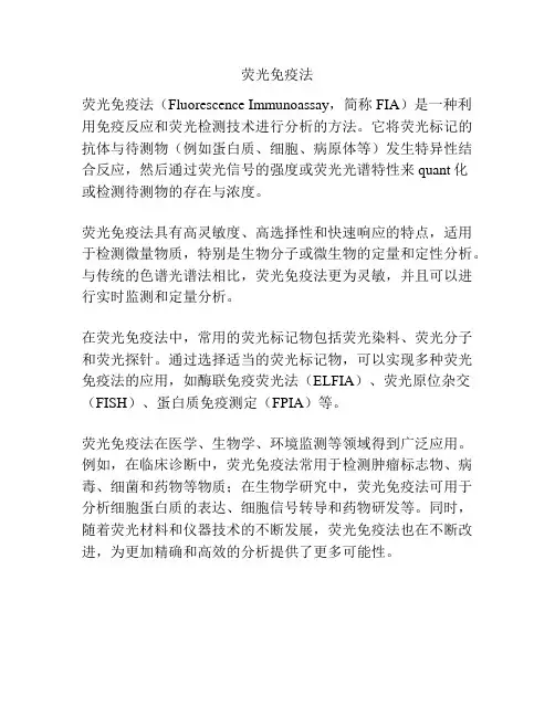 荧光免疫法