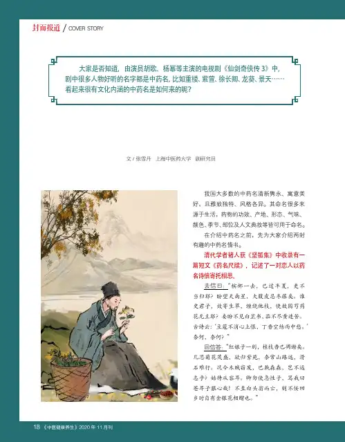 中药名中的“文化味”