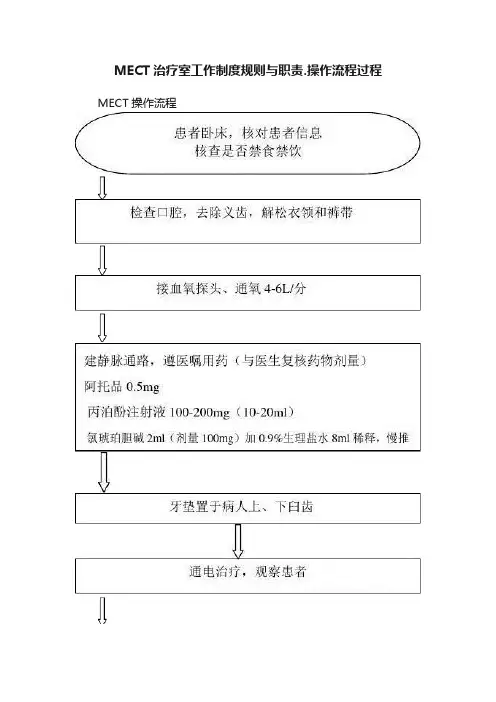 MECT治疗室工作制度规则与职责.操作流程过程